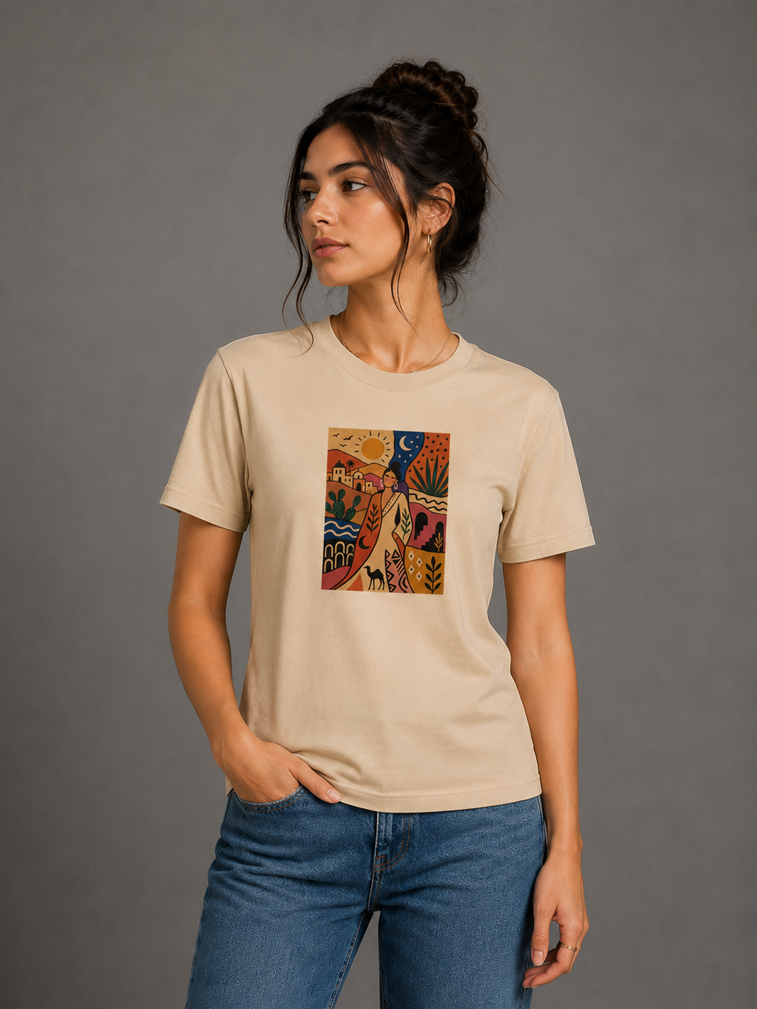 Beauti Girl Graphical T-shirt