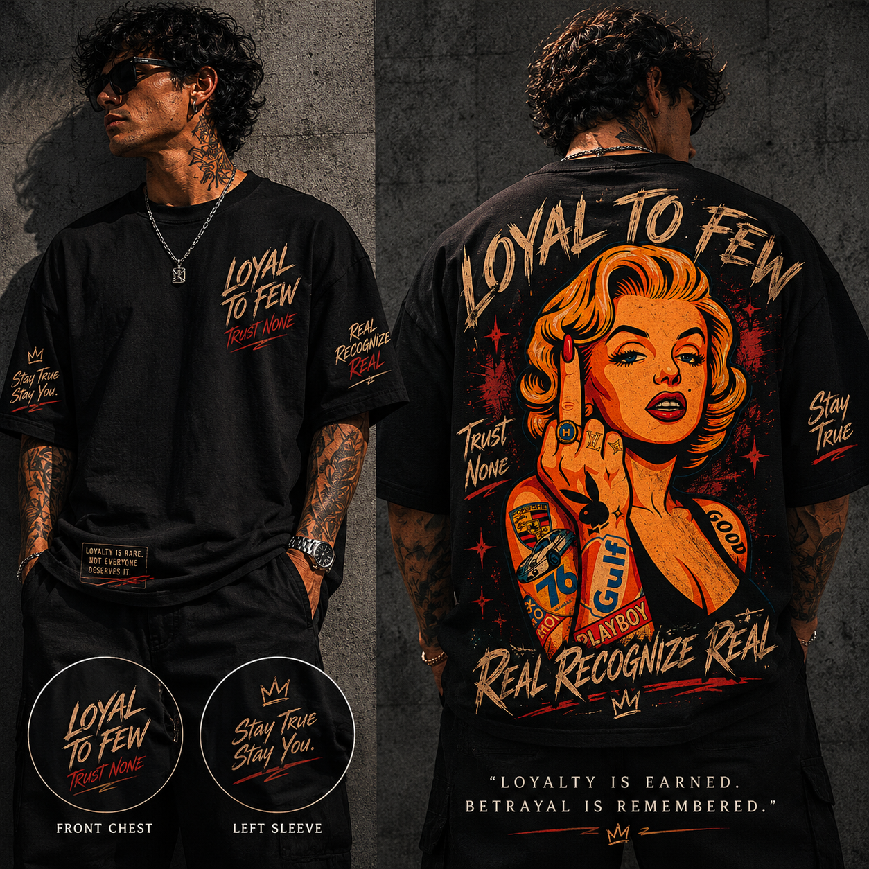 LOYAL TO FEW Streetwear Graphic Tee