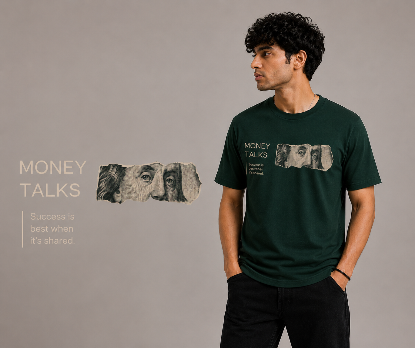Money Talks Graphical T-shirt
